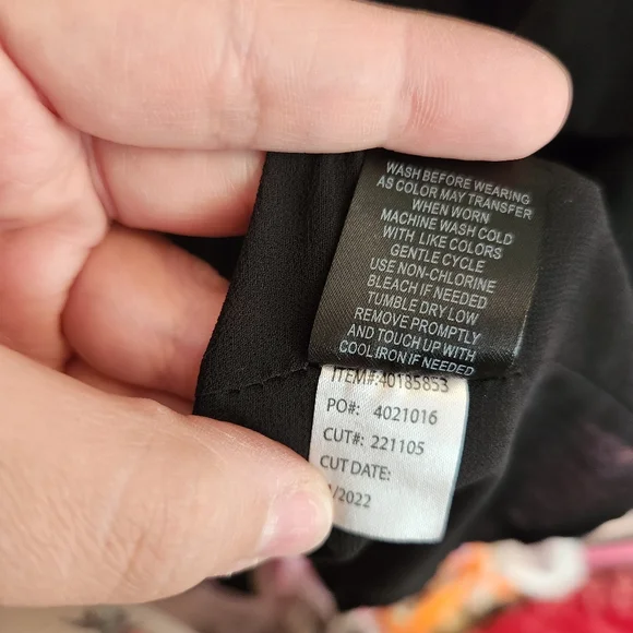 Torrid Black Sheer Polka Dot Ruffle Short Sleeve Blouse Top - Picture 7 of 7